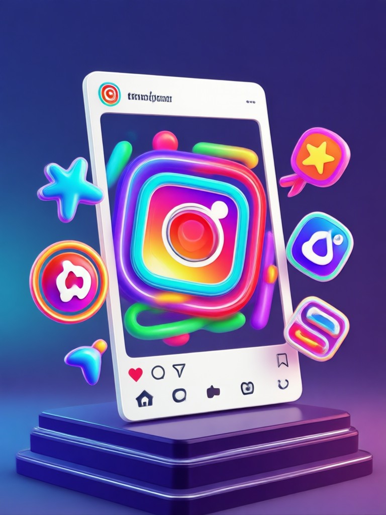 AI 3D pop out fashion poster for Instagram