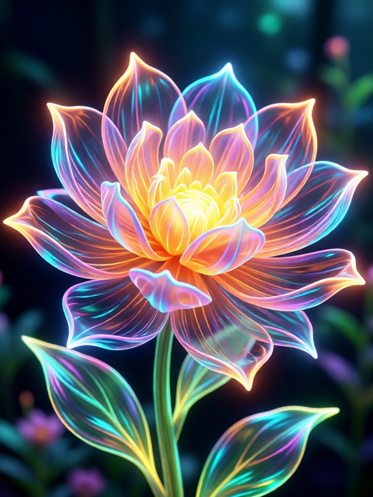 Phone showcasing AI Bloom Effect transformation