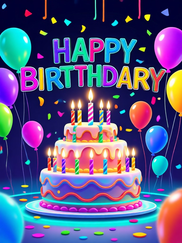 Fun superhero birthday photo with dynamic effects