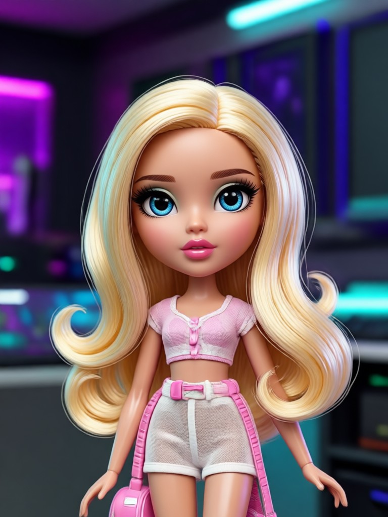 Cute Bratz style transformation with animal prints
