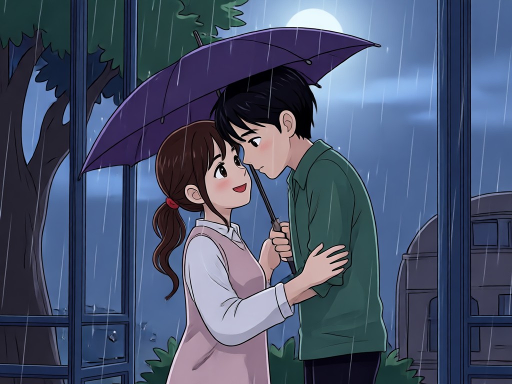 키스 영상을 위한 AI 영화적 번개