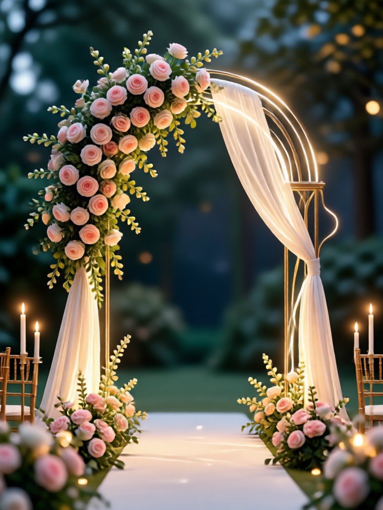 Mobile app interface for AI wedding decor design