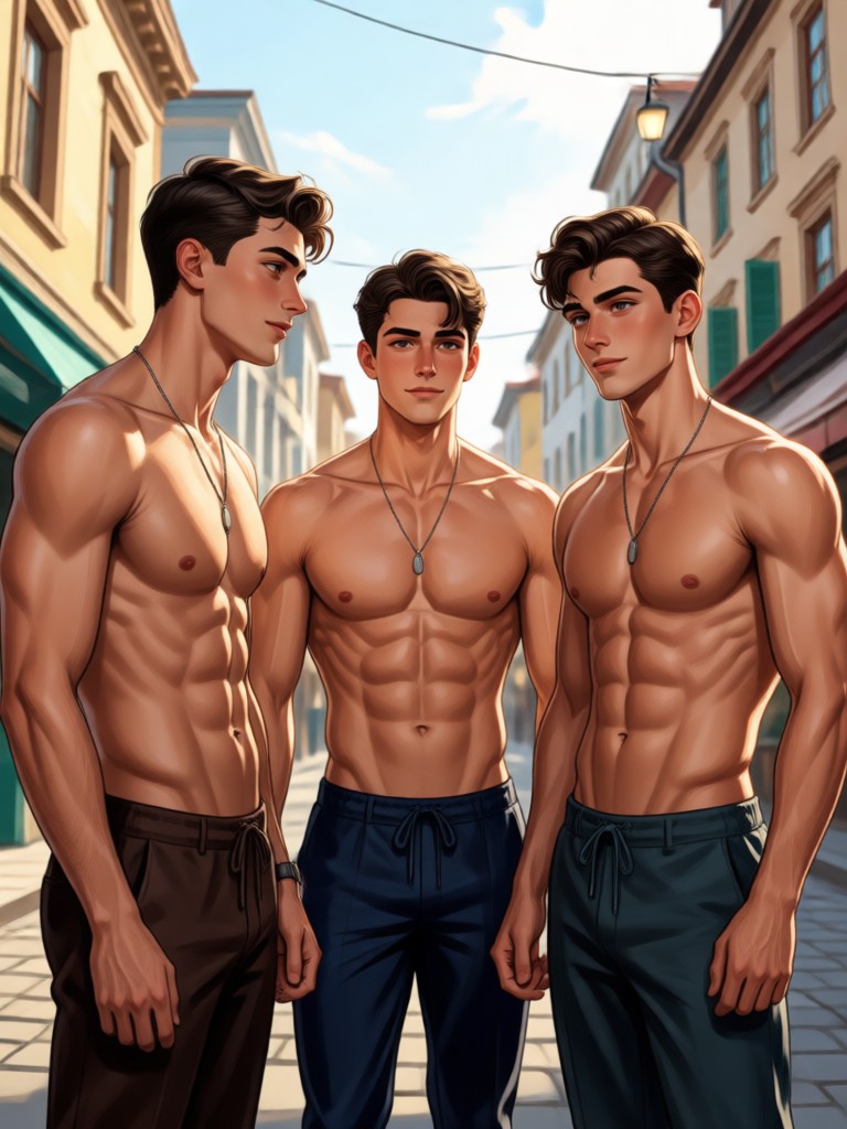 Casual street style AI guy