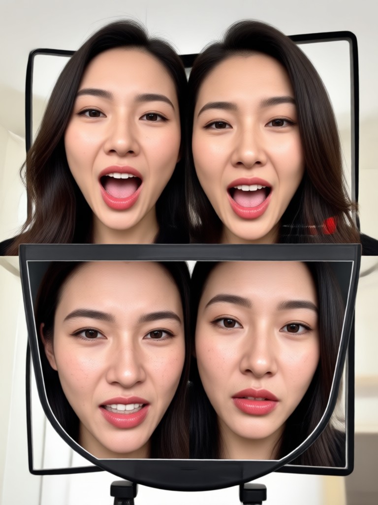 Real time celebrity face swap