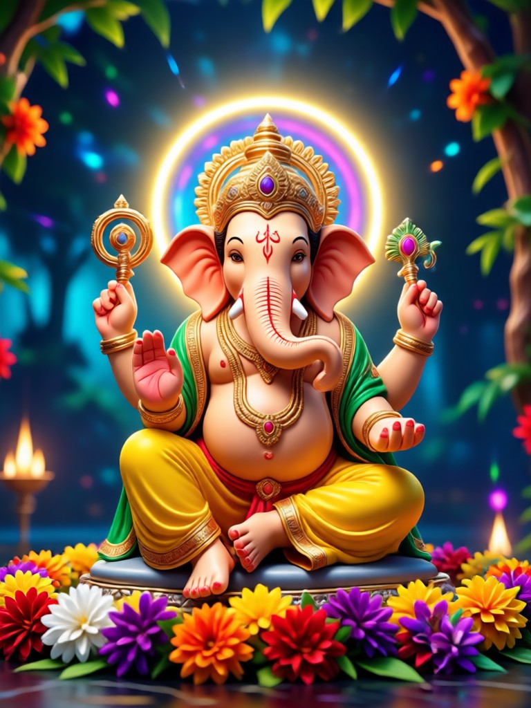 Ganpati AI image for WhatsApp status