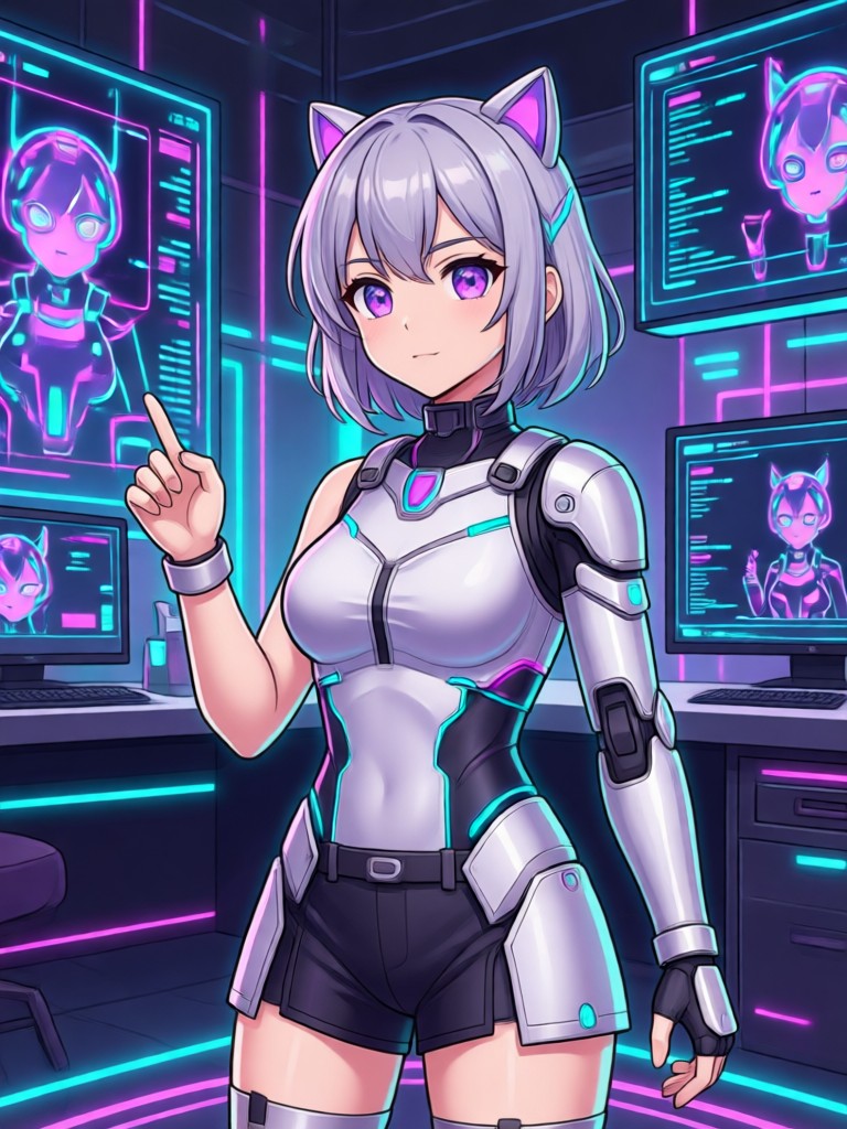 Oil painting AI girlfriend generator art