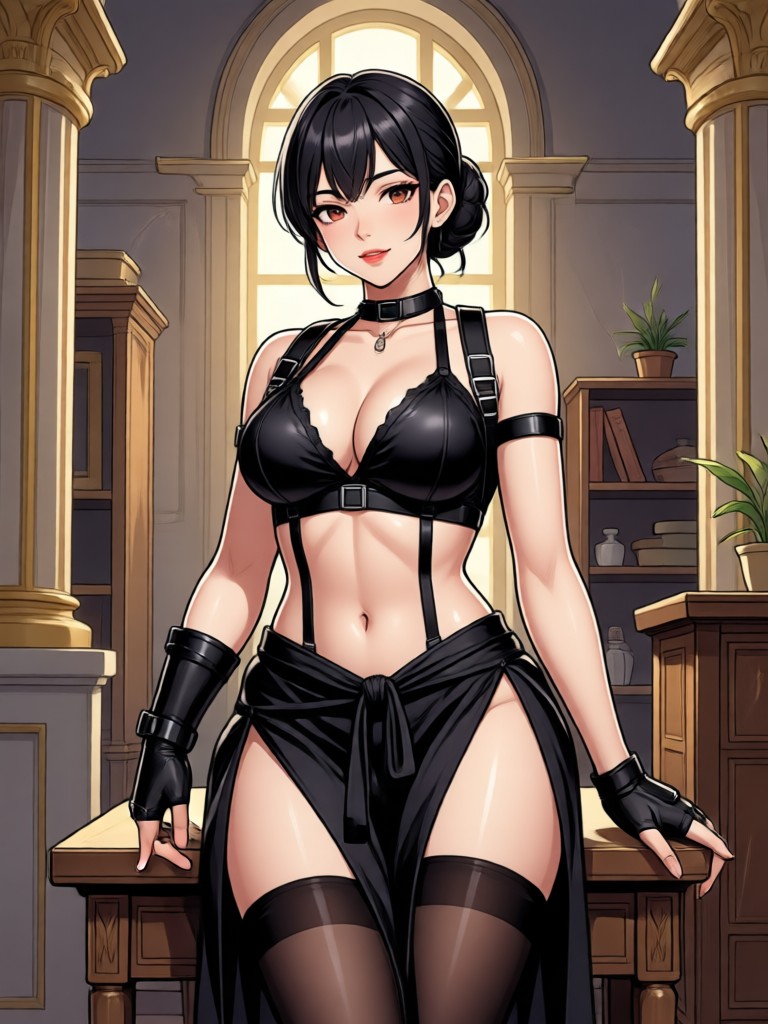 지브리 감성의 부드러운 BDSM 아트 작품