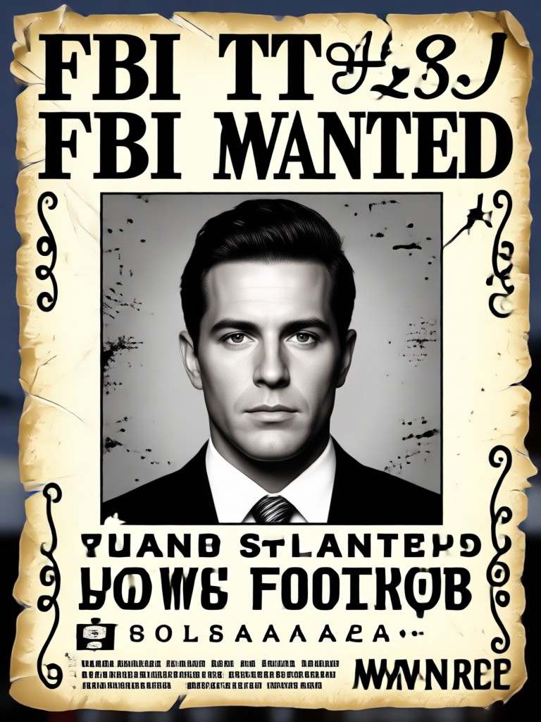 Funny wanted poster for a birthday party