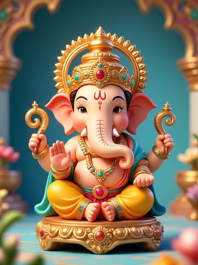 Festliches Ganpati-Video mit Diya-Lichtern