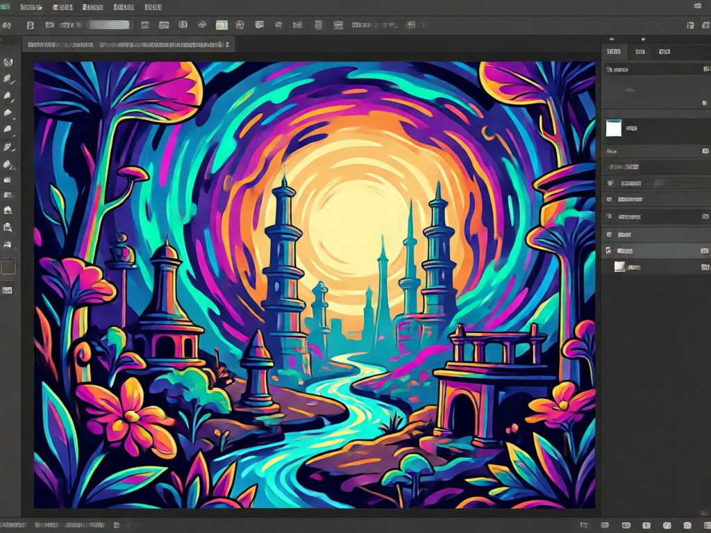 AI generating wallpaper from text description
