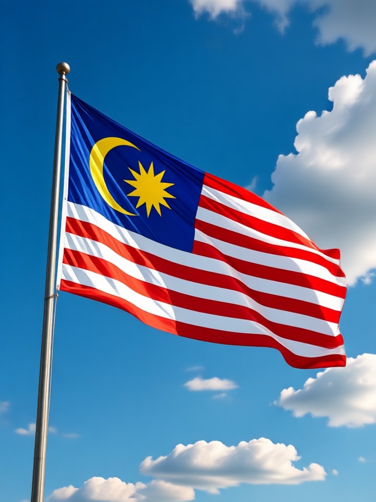 Close up on hands holding a flag, with AI adding artistic light effects