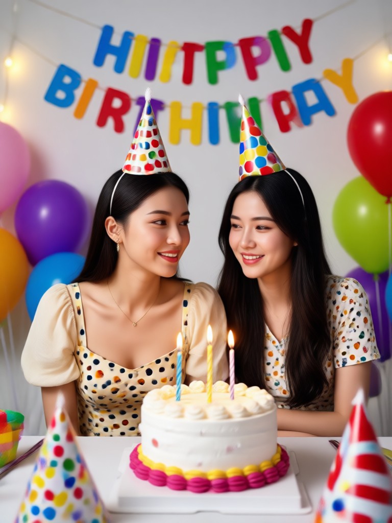 Phone showing AI birthday video creation for girlfriend