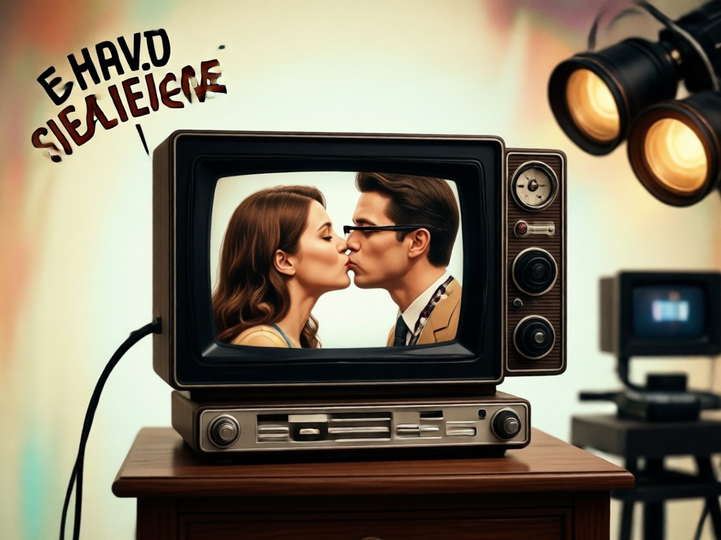 Couple viewing their AI generated vintage anniversary video