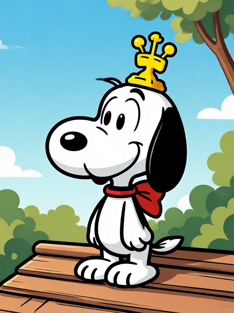 snoopy filter result with person as woodstock