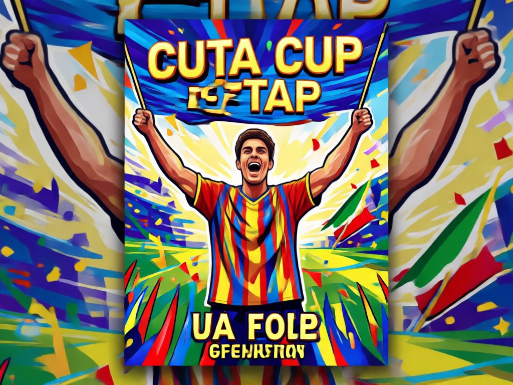 Comparison showing a regular photo transformed into a World Cup supporter poster