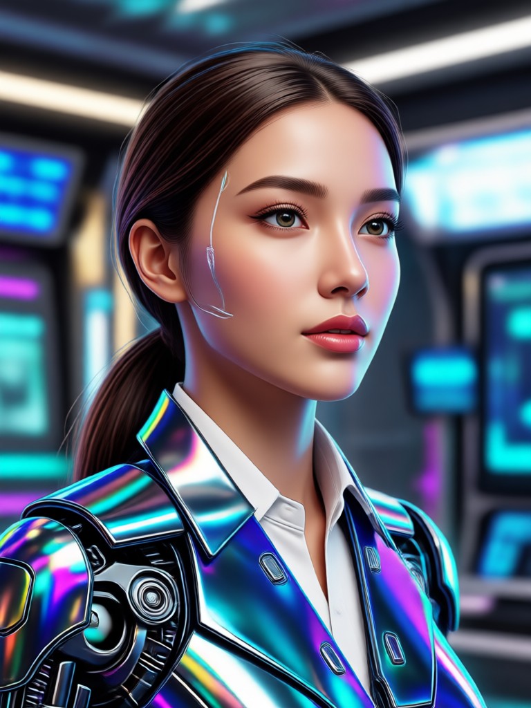 AI enhanced professional business headshot