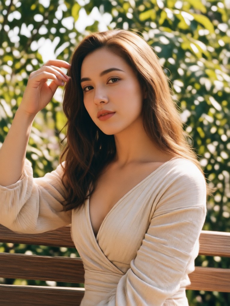 Free portrait beautify filter example
