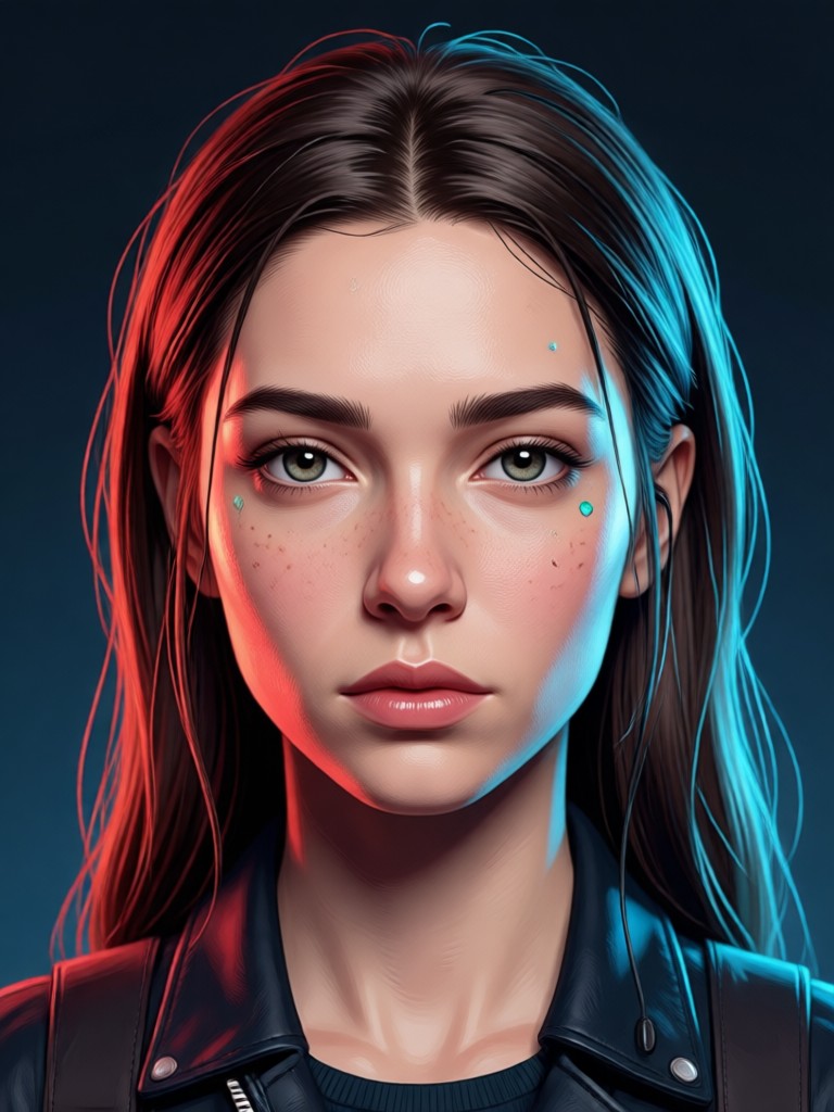 Watercolor painting AI celebrity art