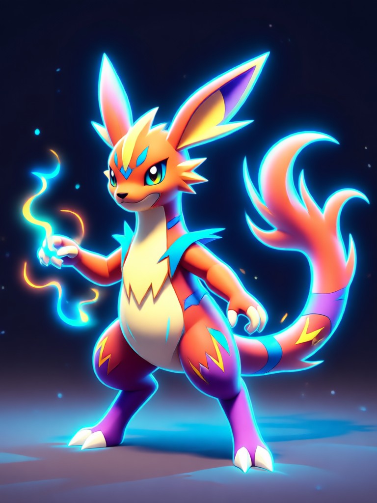 Personagem Pokémon personalizado gerado por IA