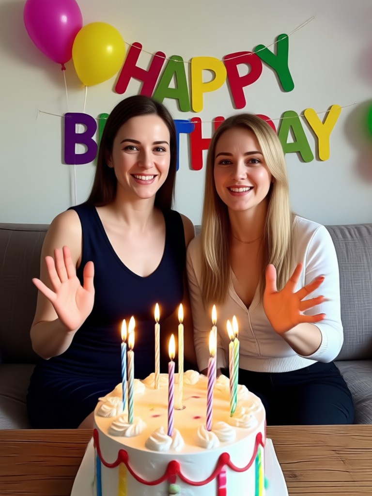 Fun and colorful party birthday video