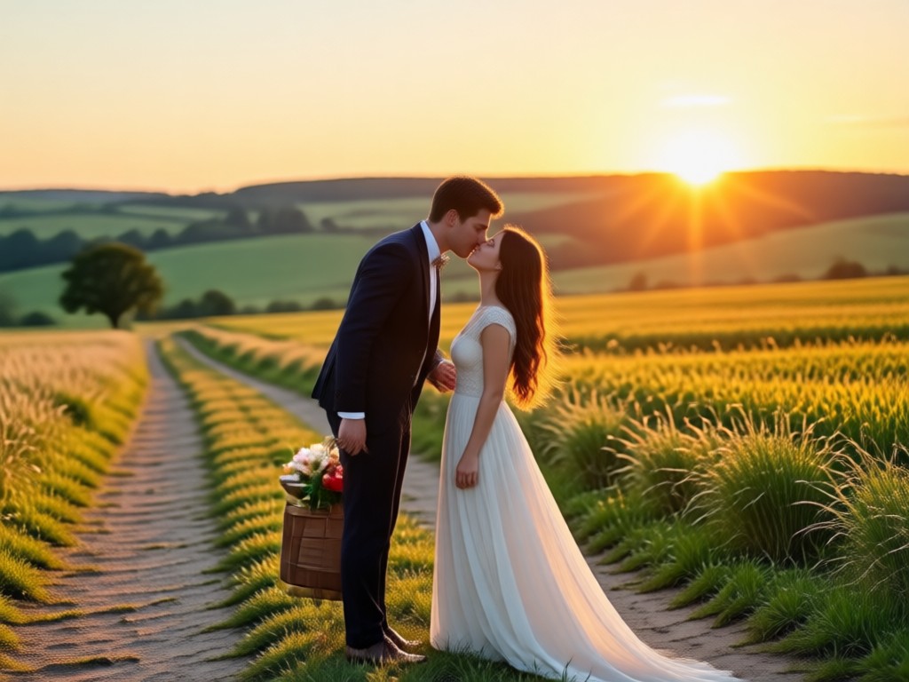 Countryside video with atmospheric effects