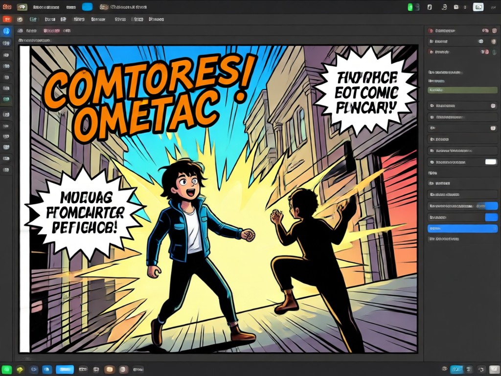 Cuadrícula que muestra varios estilos de arte cómico como manga, superhéroe y noir