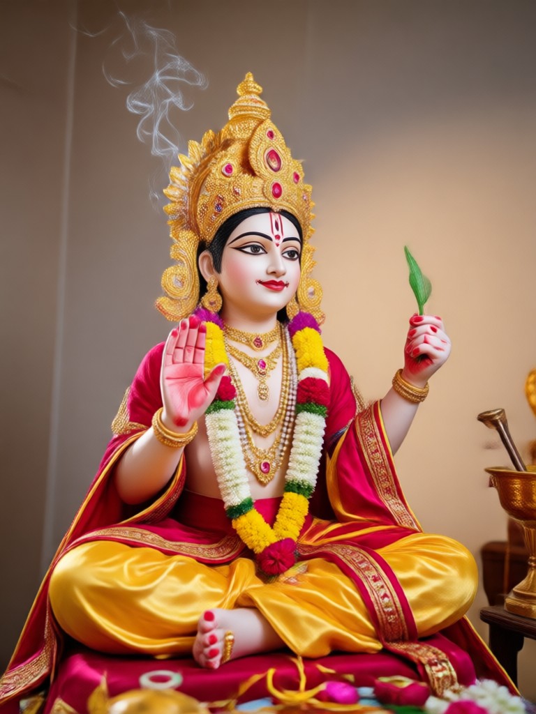 Elderly portrait dignified with traditional Nag Panchami adornments