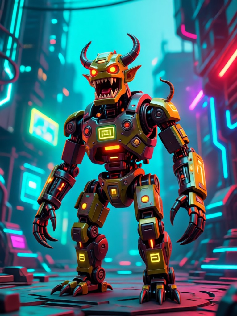 Cyberpunk Mutant Creature Design