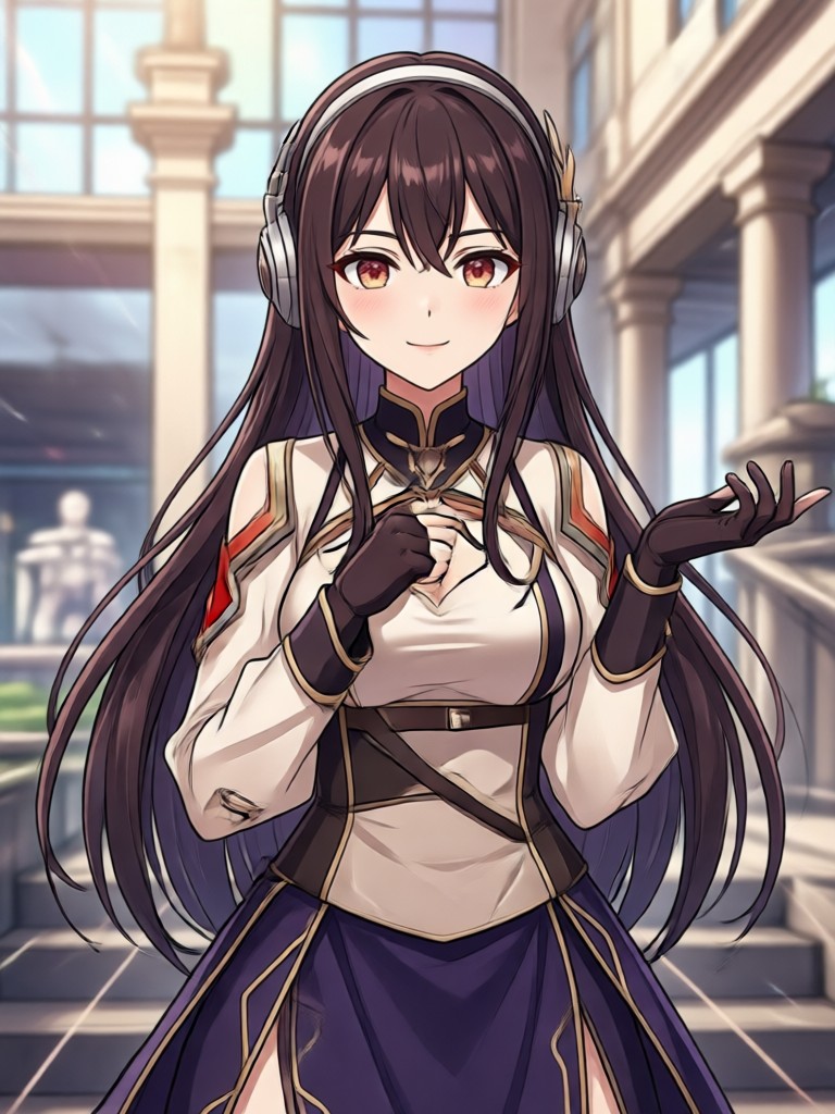 Anime school uniform style avatar
