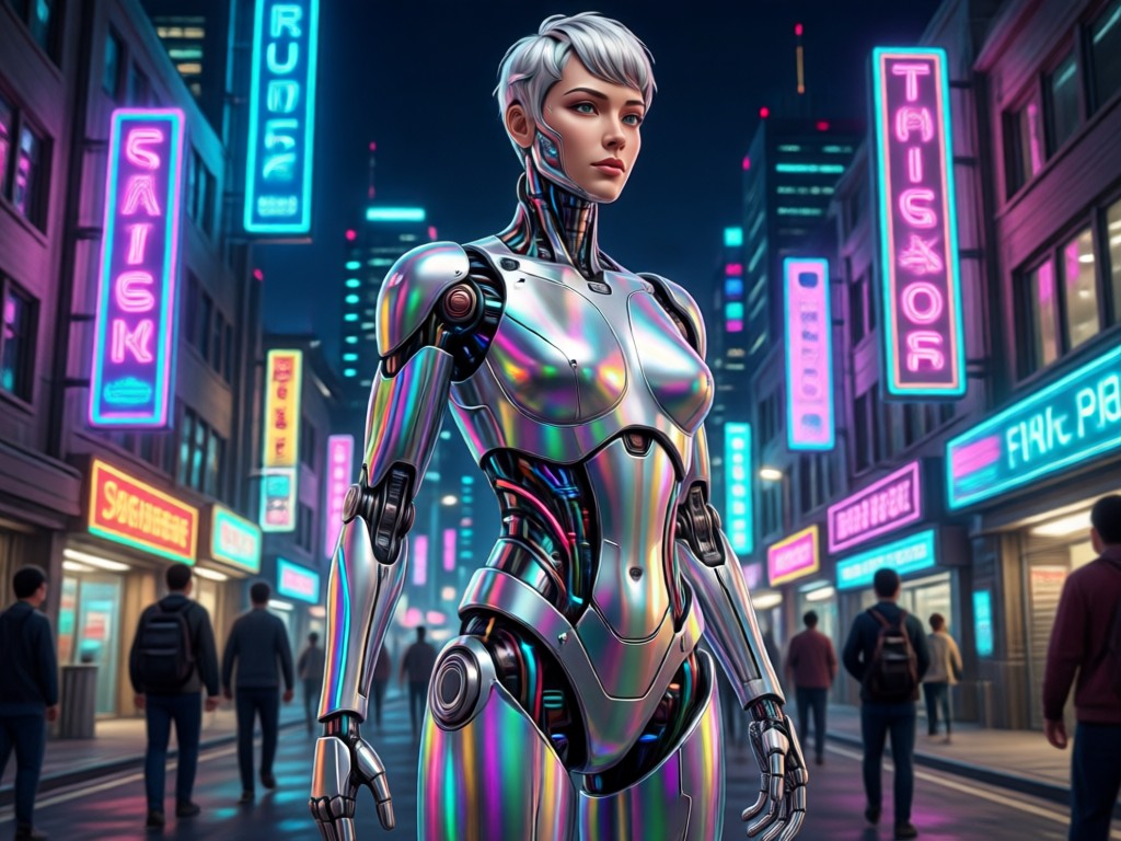 Gallery of AI generated outfit changes on one person