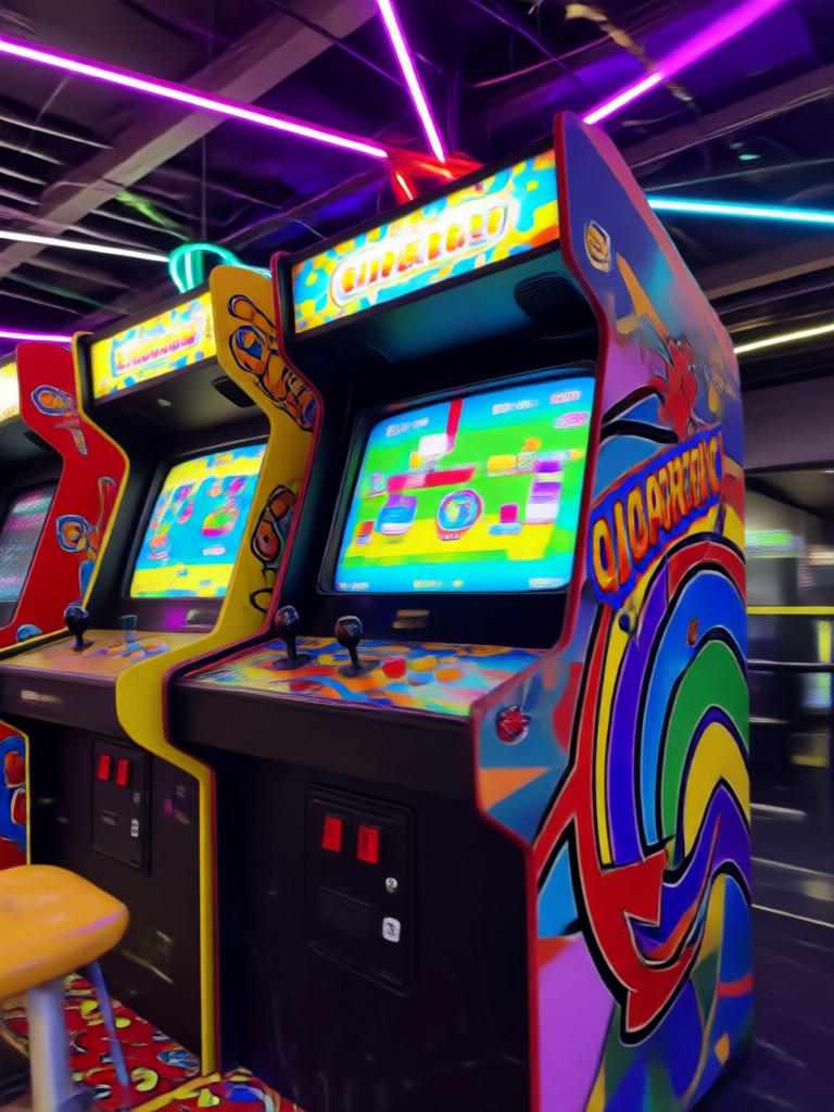 Neon grid racing arcade vibe video