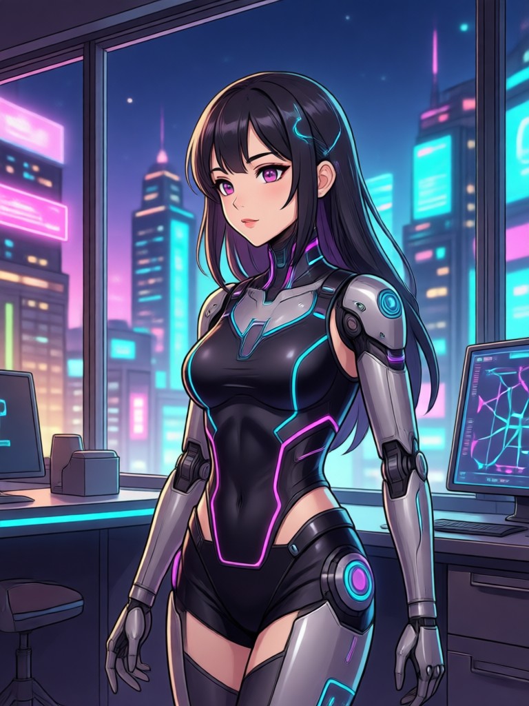 Personalized AI girlfriend with effects