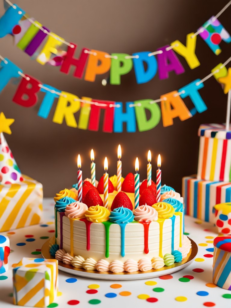 Cinematic birthday photoshoot with dramatic lighting from AI