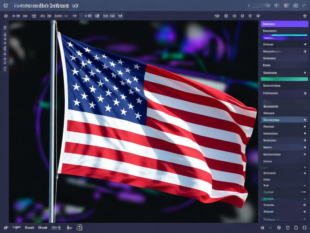 AI generating a flag from a text description