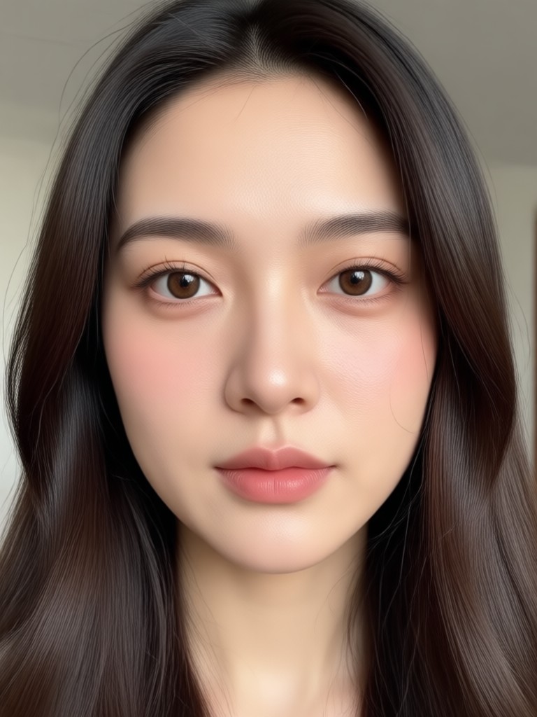 Vlogger aprimorando traços faciais para a câmera