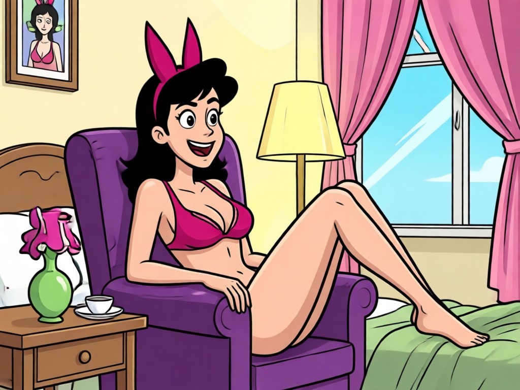 side by side photo and cartoon adult restyle
