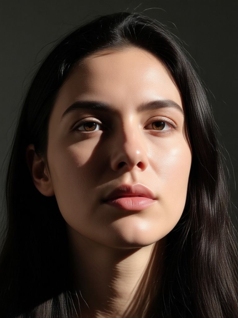 AI added subtle catch lights in eyes