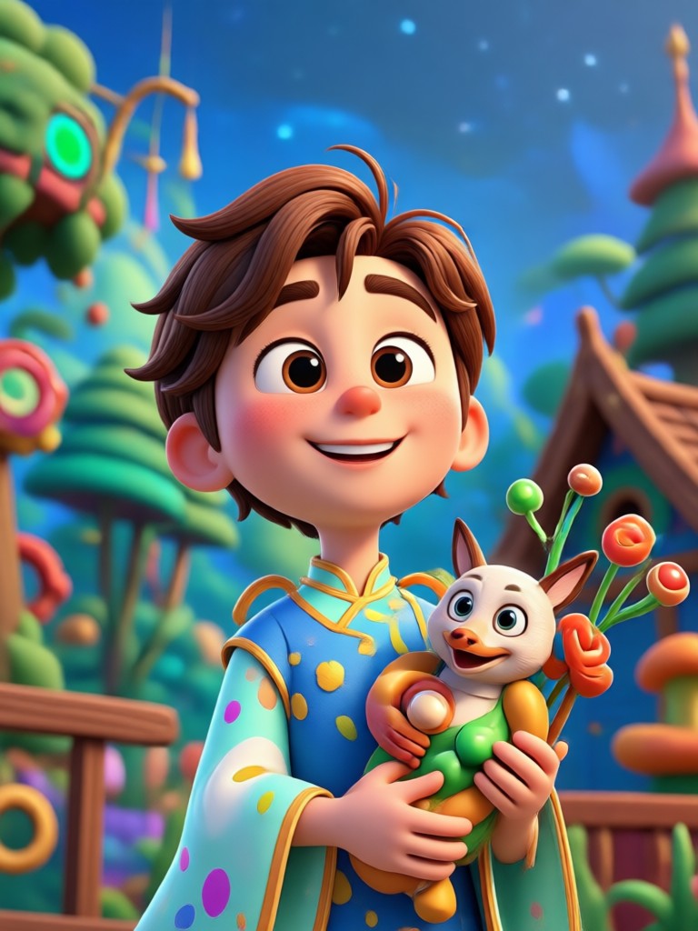Side by side original and Pixar AI result