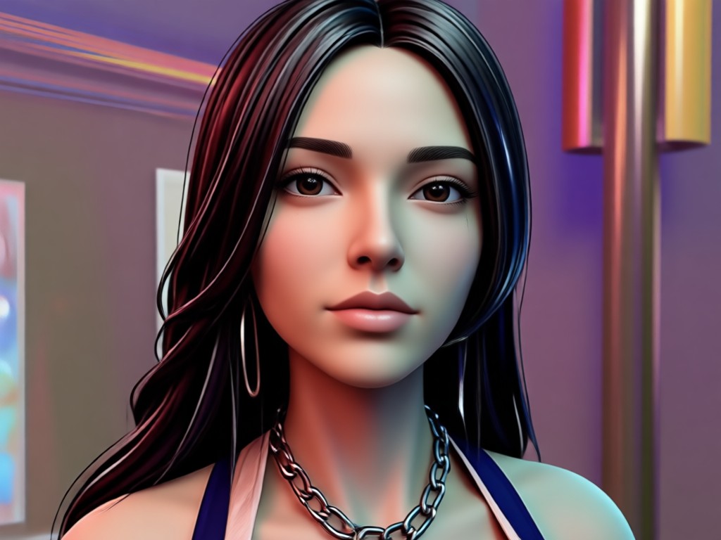 Reference photo transformed into 3D adult art