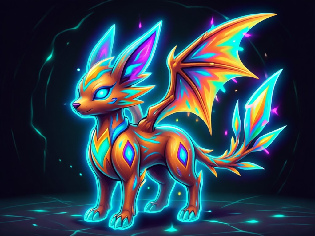 A collection of AI generated Fakemon forming a regional dex