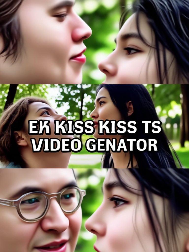 Cherry blossom park kiss video template