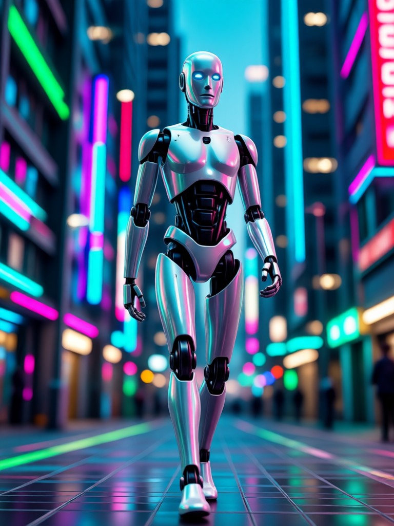 AI walking video from portrait example 3