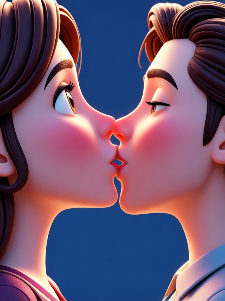 빅토리아 시대 3D 키스