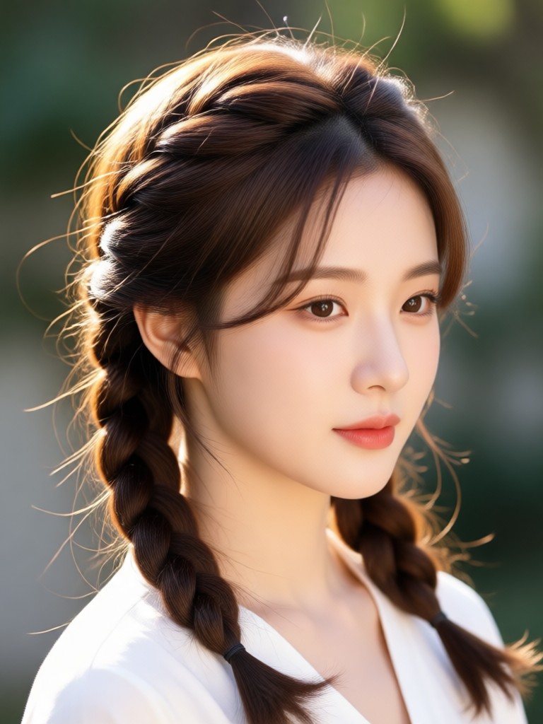 Korean perm hairstyle AI before and after