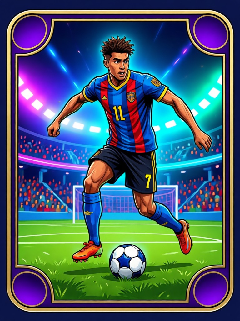 FIFA Card AI Generator output for a striker