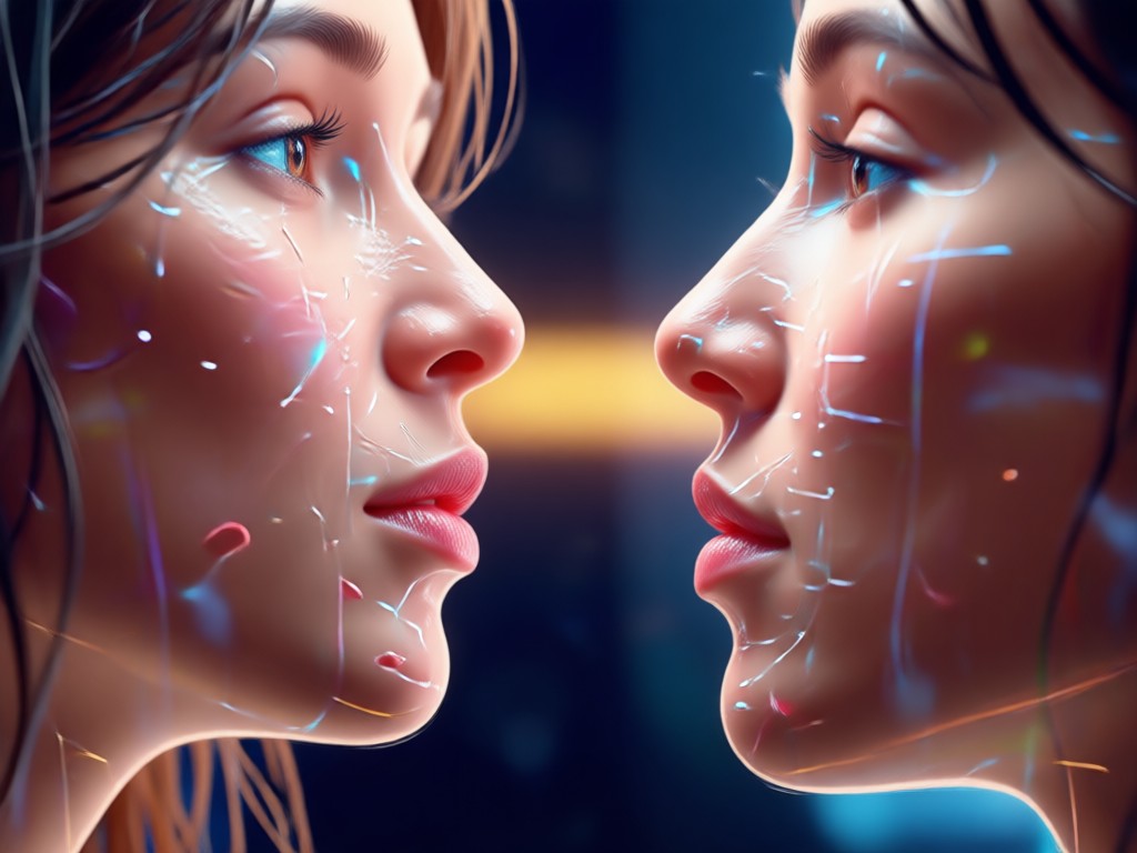 Side-by-side comparison of photo and final AI kiss video