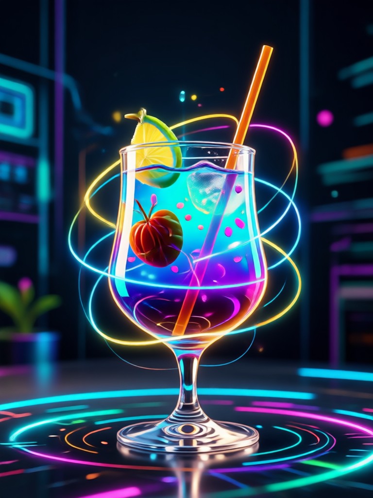 Modern gin cocktail name Sapphire Mist