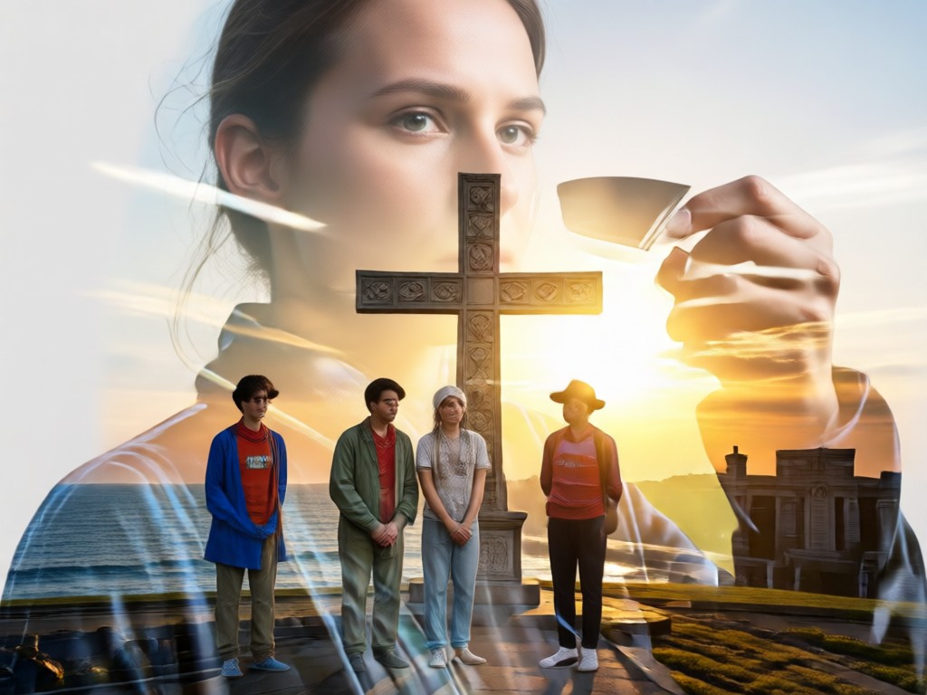 various artistic double exposure style examples