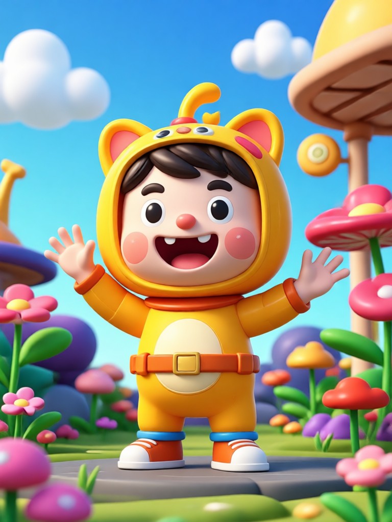 Vimi AI app interface showing 3d buddy creation