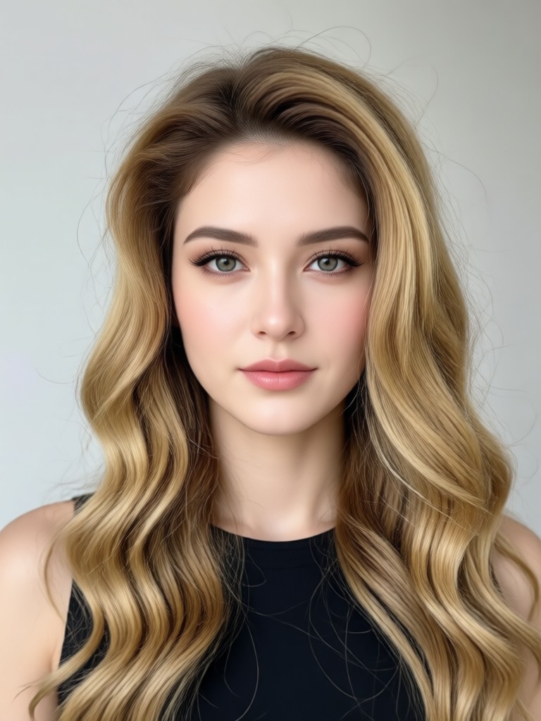 AI haircut preview from straight to voluminous curls